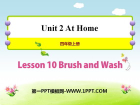 《Brush and Wash》At Home PPT课件