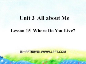 《Where Do You Live?》All about Me PPT
