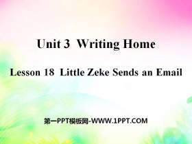 《Little Zeke Sends an Email》Writing Home PPT