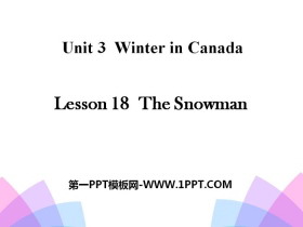 《The Snowman》Winter in Canada PPT