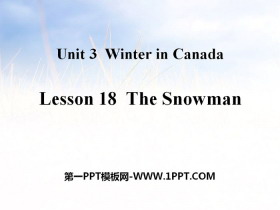 《The Snowman》Winter in Canada PPT课件