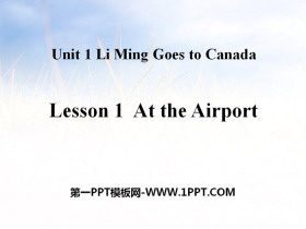 《At the Airport》Li Ming Goes to Canada PPT
