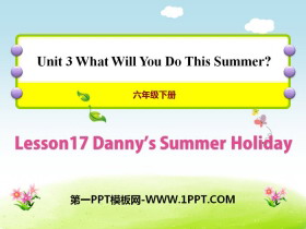 《Danny's Summer Holiday》What Will You Do This Summer? PPT课件