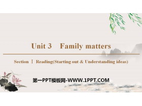 《Family matters》Section ⅠPPT教学课件