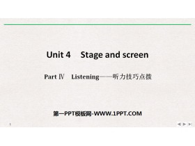 《Stage and screen》PartⅣ PPT