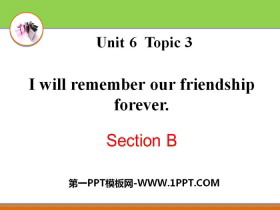 《I will remember our friendship forever》SectionB PPT