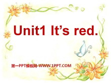 《It's red》PPT课件2