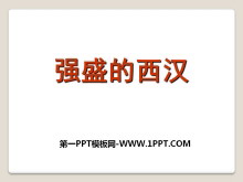 《强盛的西汉》大一统国家的建立—秦汉PPT课件2