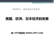 《美国、欧洲、日本经济的发展》两极格局下的世界PPT课件