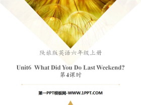 《What Did You Do Last Weekend?》PPT教学课件