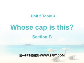 《Whose cap is this?》SectionB PPT