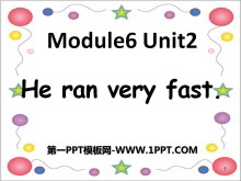 《He ran very fast》PPT课件