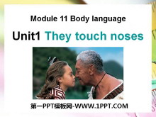 《They touch noses》Body language PPT课件