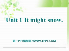 《It might snow》the weather PPT课件