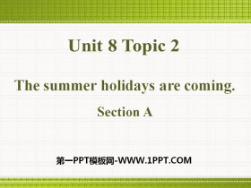 《The summer holidays are coming》SectionA PPT