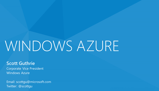 《WINDOWS AZURE》产品介绍PPT模板1