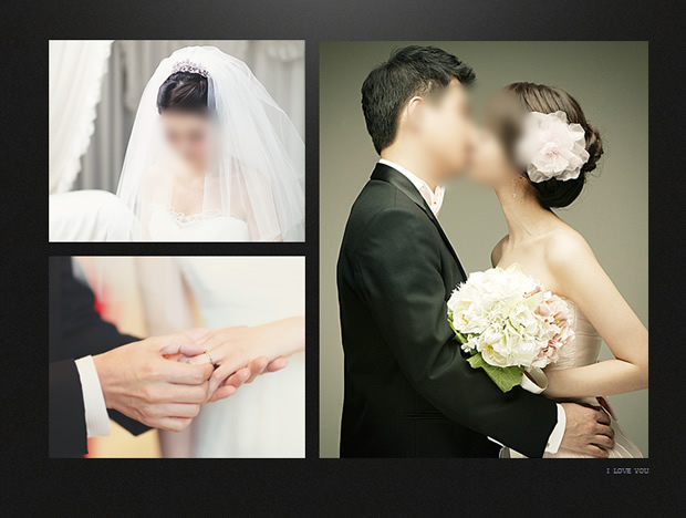 韩国婚纱PPT模板