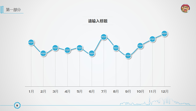 简洁大气2014年年终工作汇报PPT模板5