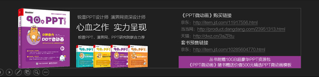 纯ppt打造简约炫酷动画《PPT微动画》书籍宣传片ppt模板