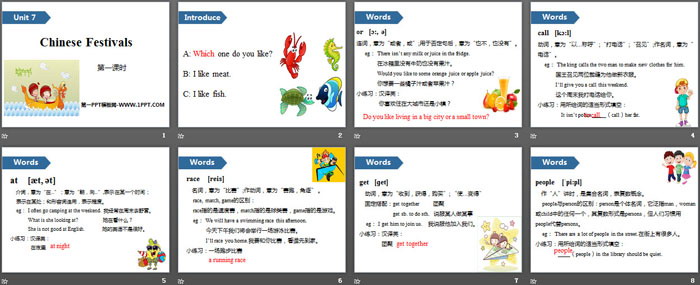 《Chinese festivals》PPT(第一课时)