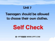 《Teenagers should be allowed to choose their own clothes》PPT课件10