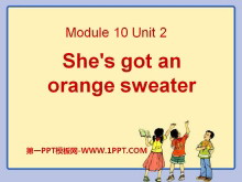 《She's got an orange sweater》PPT课件3