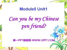 《Can you be my Chinese pen friend》PPT课件