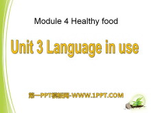《Language in use》Healthy food PPT课件2