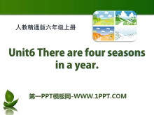 《There are four seasons in a year》PPT课件2