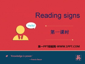 《Reading signs》PPT