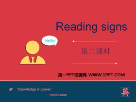 《Reading signs》PPT课件