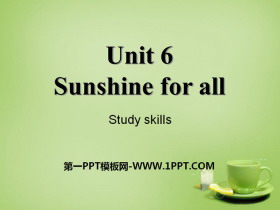 《Sunshine for all》Study skillsPPT