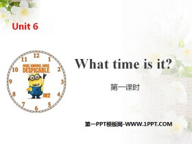 《What time is it?》PPT(第一课时)