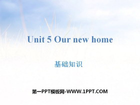 《Our new home》基础知识PPT