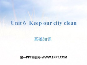《Keep our city clean》基础知识PPT