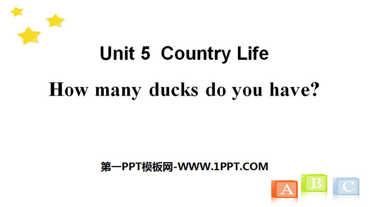 《How many ducks do you have?》Country Life PPT课件