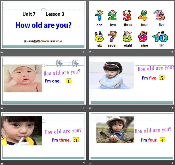 《How old are you?》Numbers PPT课件