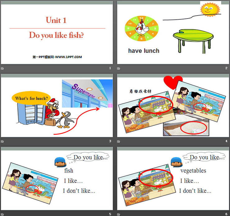 《Do you like fish?》Food and Drinks PPT