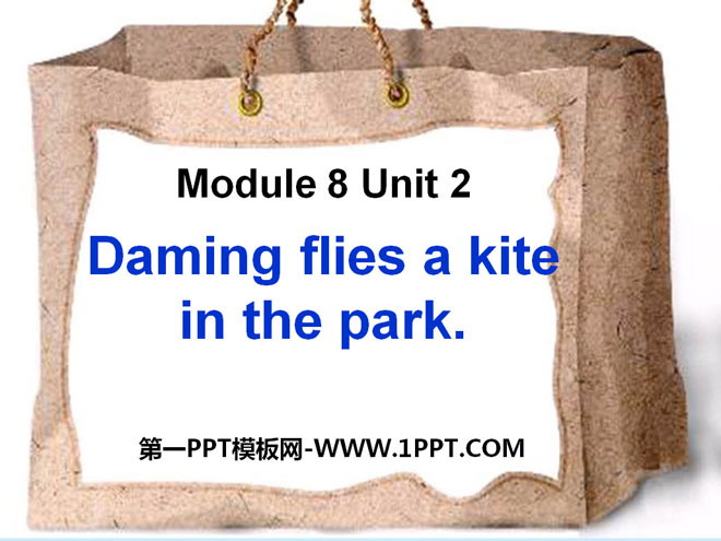 《Daming flies a kite in the park》PPT课件3