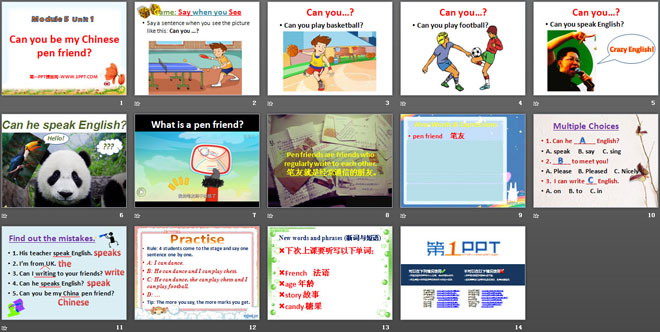 《Can you be my Chinese pen friend》PPT课件2