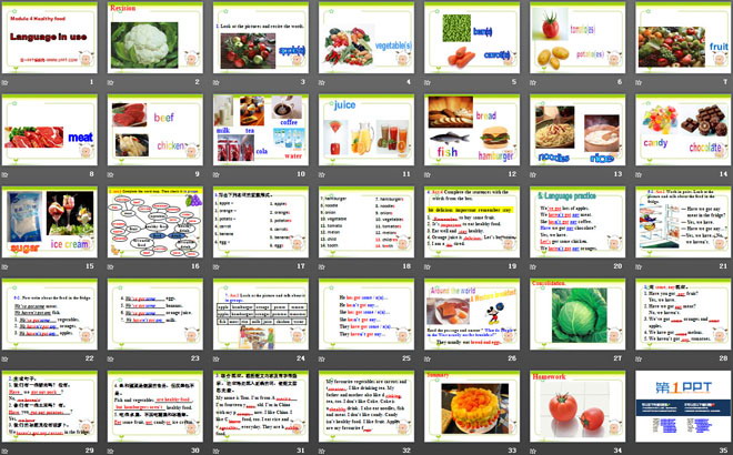 《Language in use》Healthy food PPT课件3