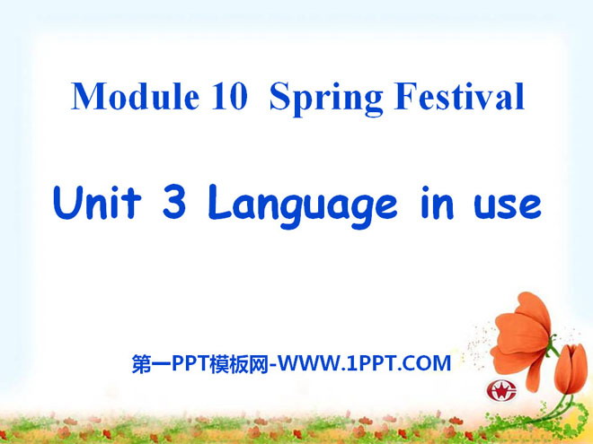 《Language in use》Spring Festival PPT课件