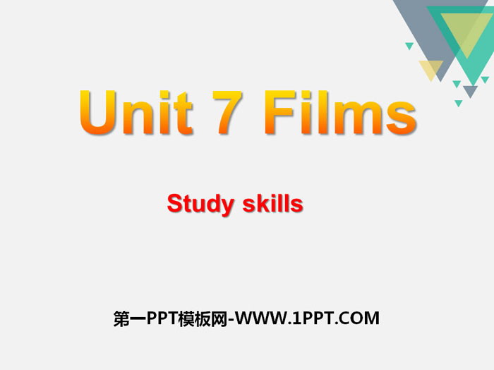 《Films》Study skillsPPT