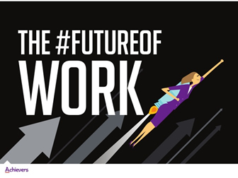 《The Future of Work》卡通故事式ppt模板——欧美achieves出品