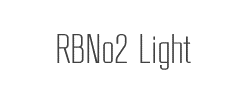 RBNo2 Light字体