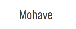Mohave字体