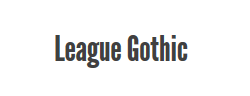 League Gothic字体