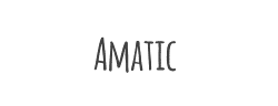 Amatic字体