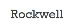 Rockwell字体