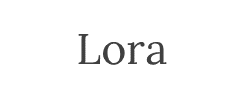 Lora字体